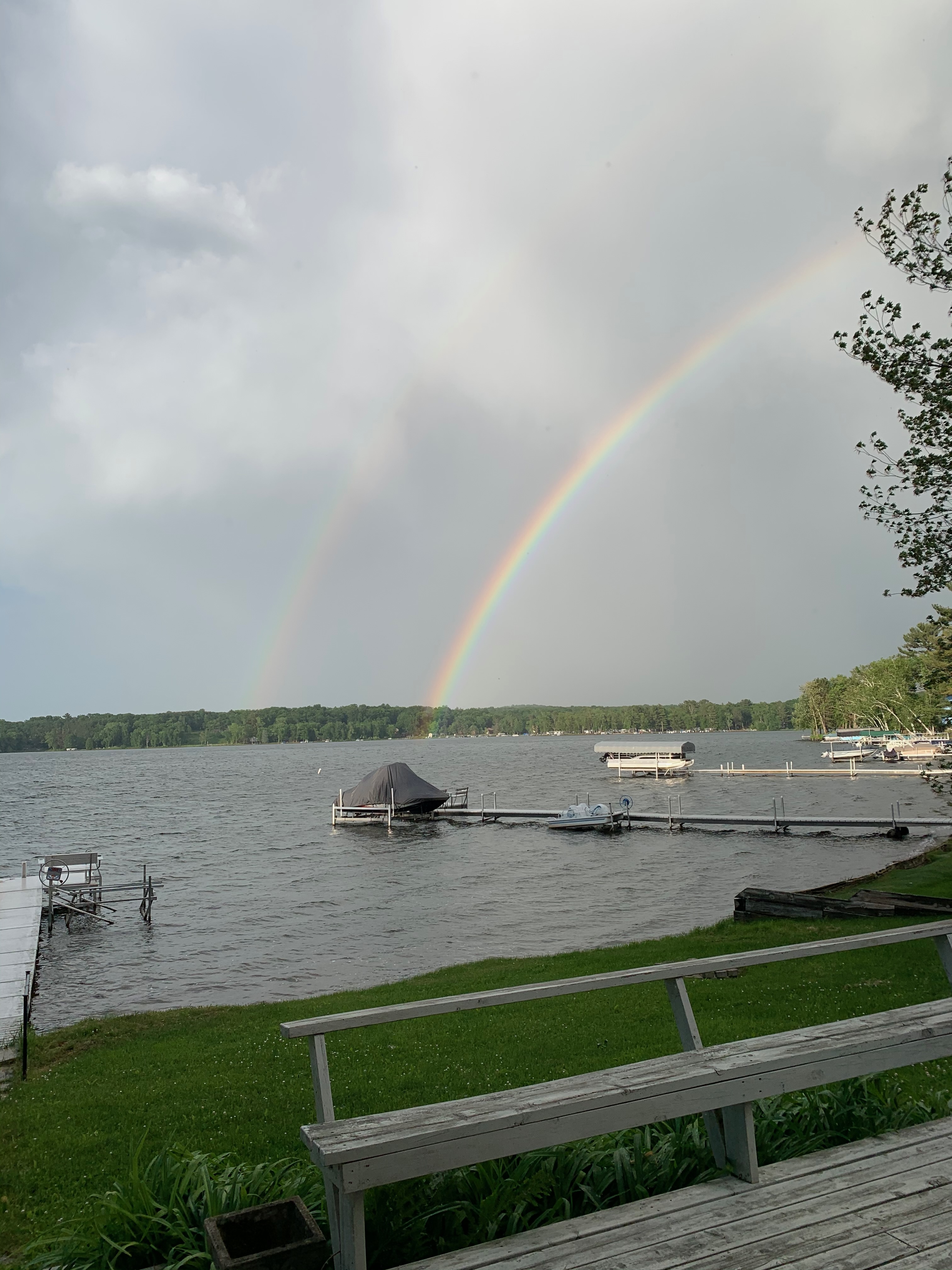 Rainbow from deck